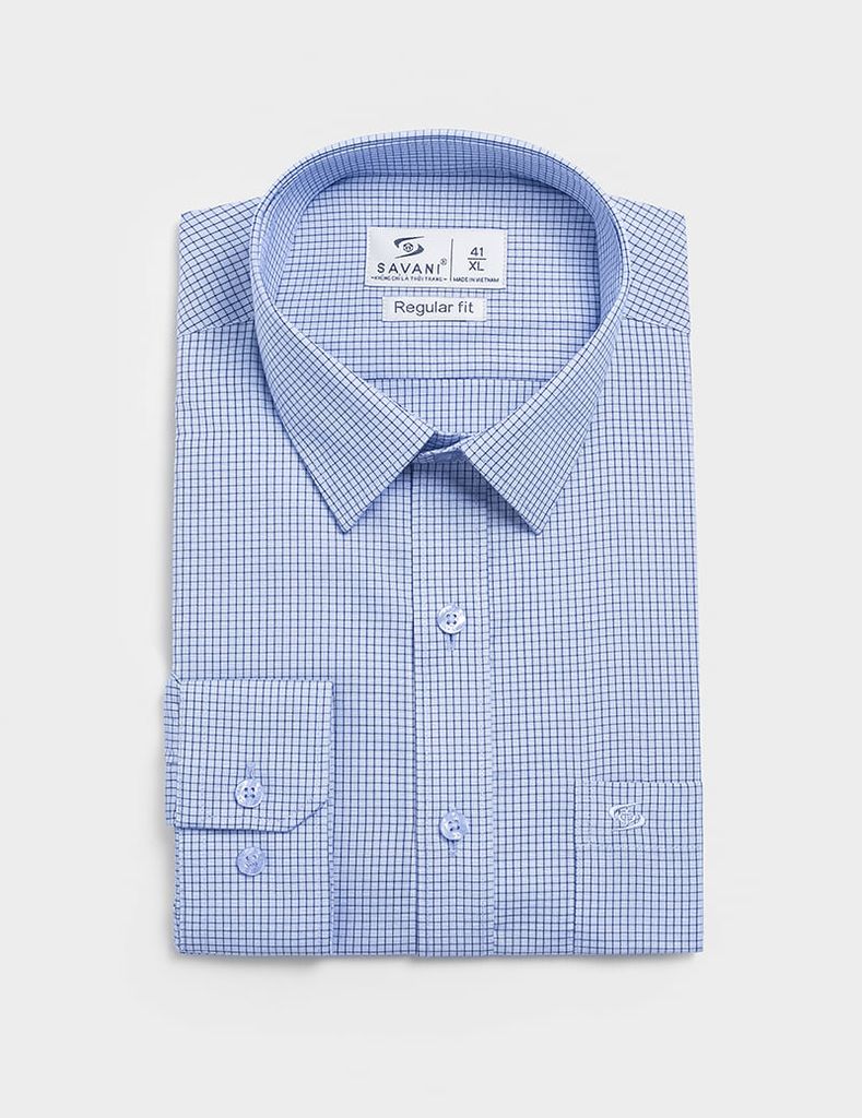 Áo sơ mi dài tay nam tà lượn MLS438K4