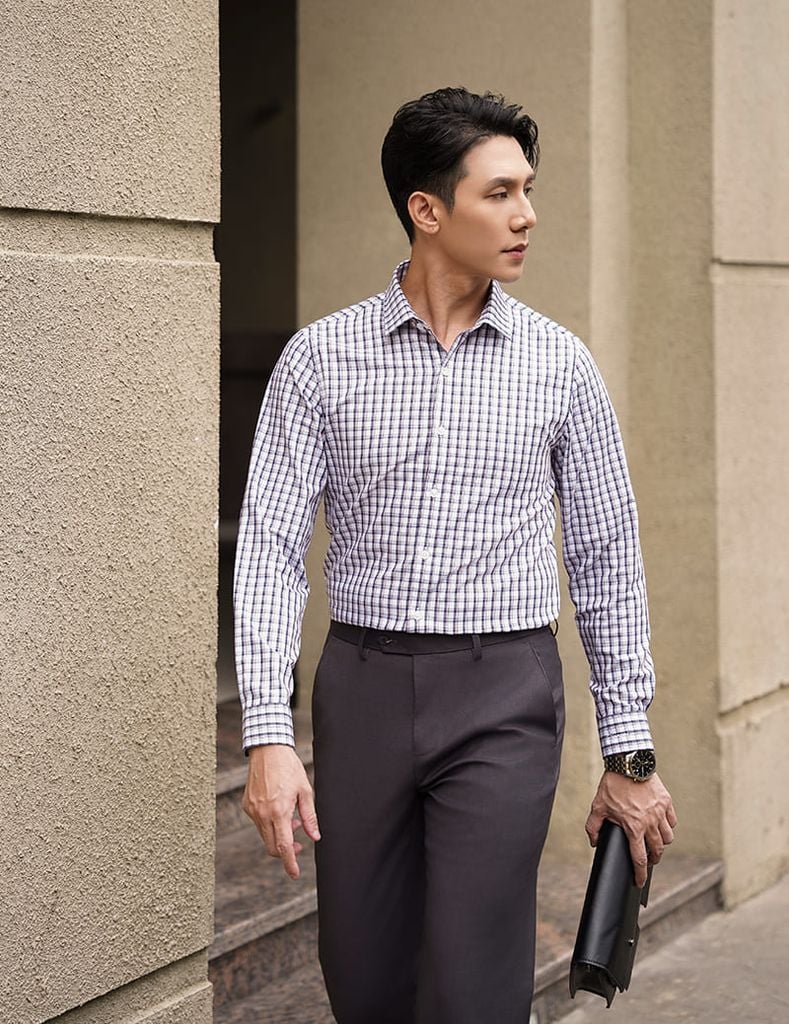 Áo sơ mi dài tay nam MLS441K4