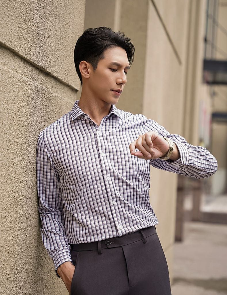 Áo sơ mi dài tay nam MLS441K4