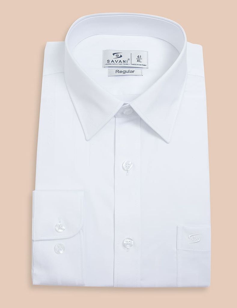 Sơ mi dài tay tà lượn có túi nam MLS444K4