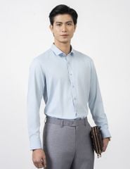 Áo sơ mi dài tay tà lượn không túi nam MLS445K4