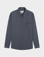 Áo sơ mi dài tay tà lượn có túi nam MLS446K4