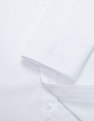 Áo sơ mi trắng dài tay nam tà lượn không túi