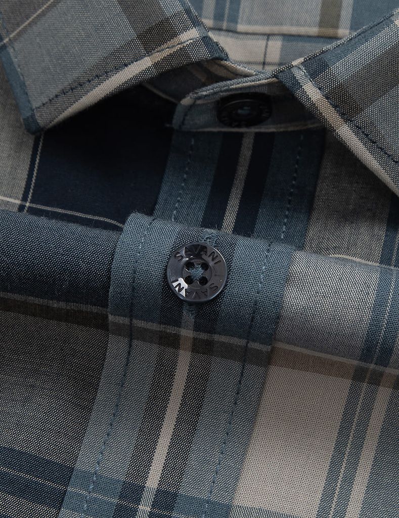 Áo sơ mi nam dài tay smart fit tà lượn không túi