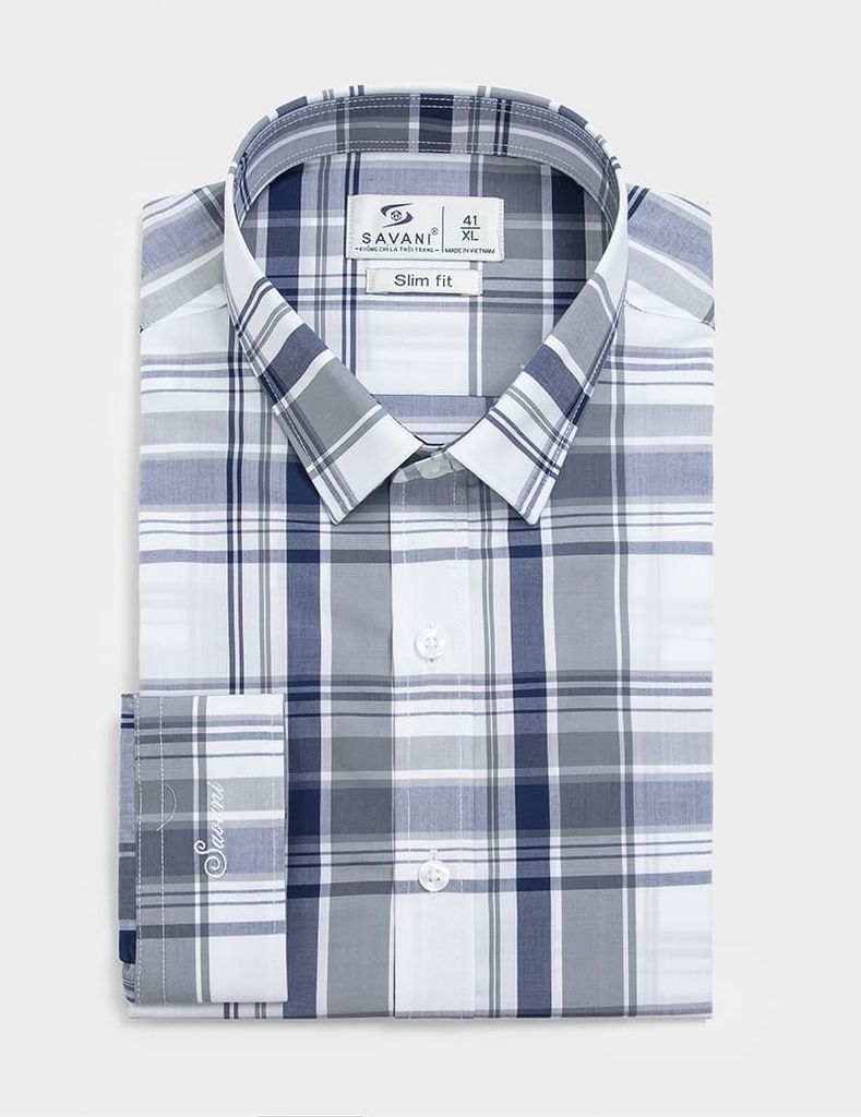 Áo sơ mi nam dài tay tà lượn không túi