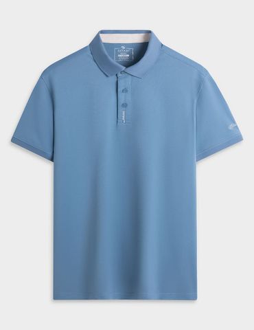 Áo polo nam mắt chim nẹp cổ in thêu tay