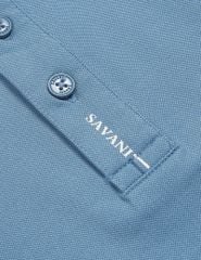 Áo polo nam mắt chim nẹp cổ in thêu tay