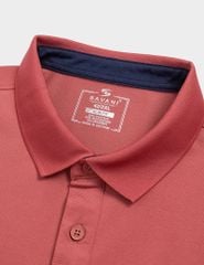 Áo polo nam mắt chim nẹp cổ in thêu tay