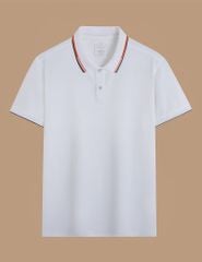 Áo polo nam ngắn tay dáng ôm cổ line