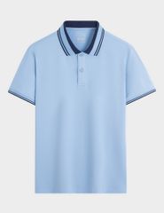 Áo polo nam mắt chim phối cổ tay khác màu