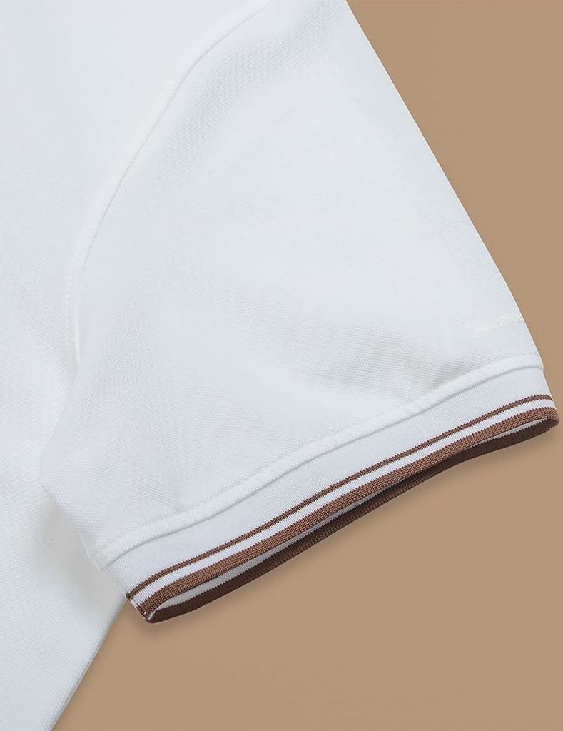 Áo polo nam mắt chim phối cổ tay khác màu