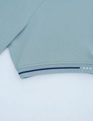Áo polo nam mắt chim cổ dệt jacquard thêu tay