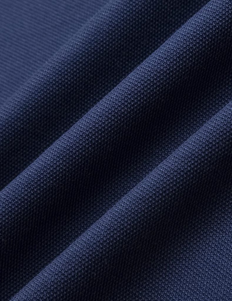 Áo polo nam mắt chim cổ dệt jacquard thêu tay