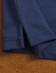 Áo polo nam mắt chim cổ dệt jacquard thêu tay