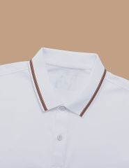 Áo polo nam ngắn tay cổ bo phối line