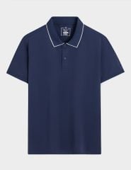 Áo polo nam mắt chim line bo cổ thêu logo tay