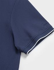 Áo polo nam mắt chim line bo cổ thêu logo tay