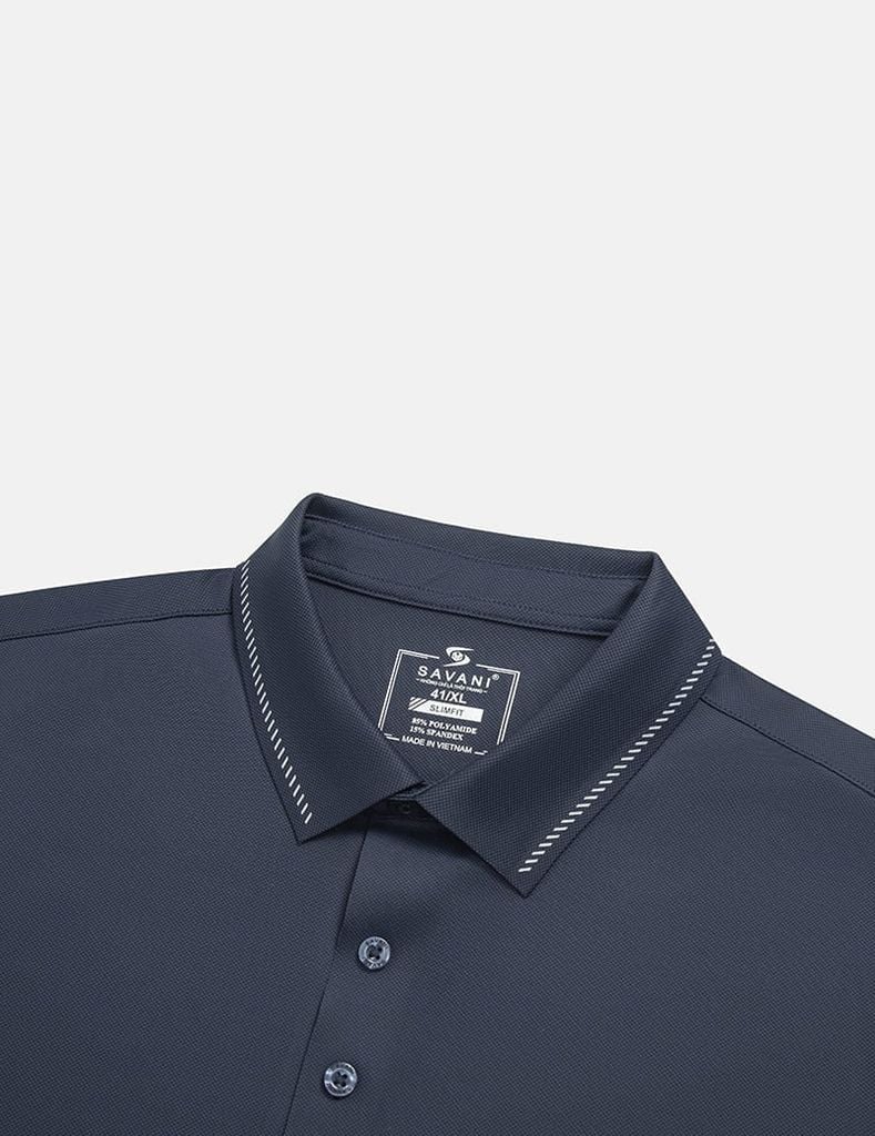 Áo polo nam thể thao slimfit bản cổ vải cắt ép