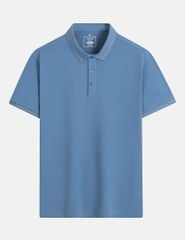 Áo polo nam ngắn tay cổ rib phối line