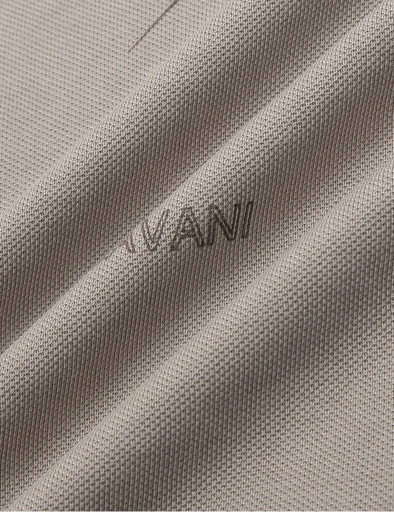 Áo polo nam ngắn tay cổ rib in tràn thân trước