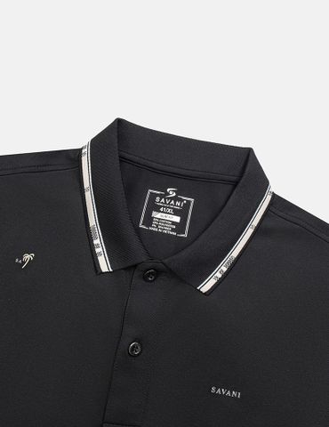 Áo polo nam ngắn tay cổ dệt