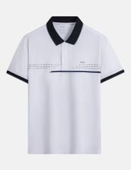 Áo polo nam ngắn tay in ngang ngực