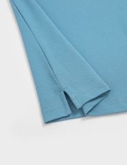 Áo polo nam mắt chim cổ dệt thêu logo ngực