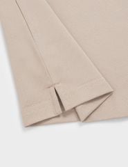 Áo polo nam mắt chim cổ dệt phối thêu logo tay