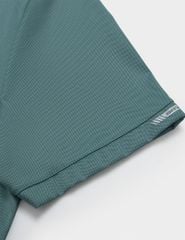 Áo polo nam thể thao cổ cắt ép logo bo tay