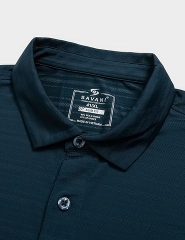 Áo polo nam ngắn tay thể thao cổ ép dán