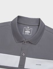 Áo polo nam mắt chim phối ngang ngực
