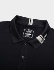 Áo polo nam ngắn tay cổ dệt họa tiết phối màu