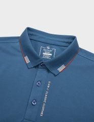 Áo polo ngắn tay nam cổ dệt in logo