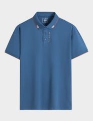 Áo polo ngắn tay nam cổ dệt in logo