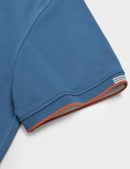 Áo polo ngắn tay nam cổ dệt in logo
