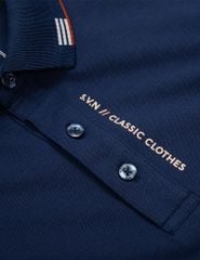 Áo polo ngắn tay nam cổ dệt in logo