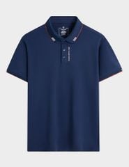 Áo polo ngắn tay nam cổ dệt in logo