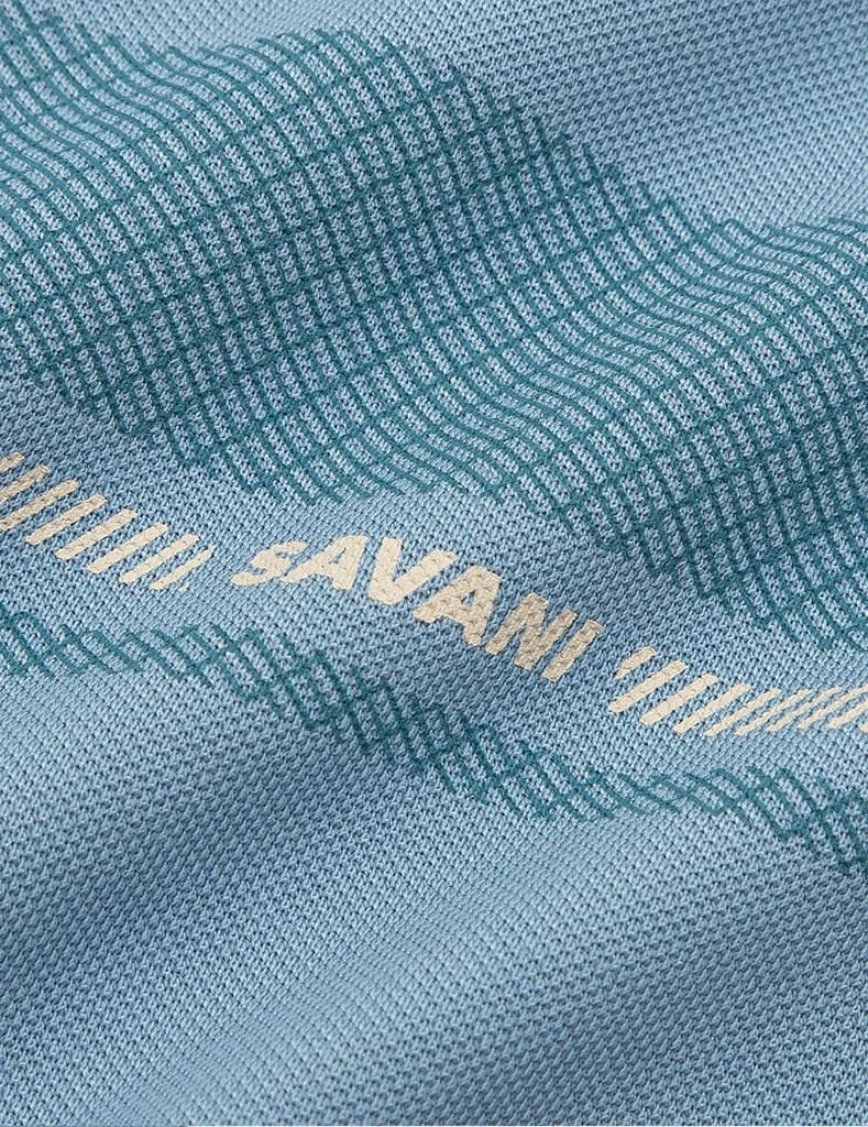 Áo polo nam ngắn tay cổ dệt in ngang ngực