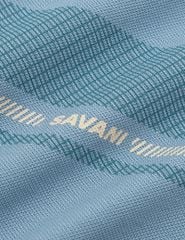 Áo polo nam ngắn tay cổ dệt in ngang ngực