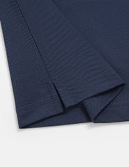 Áo polo nam ngắn tay cổ dệt in ngang ngực