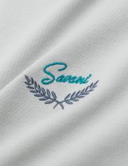 Áo polo nam ngắn tay cổ dệt phối line thêu ngực