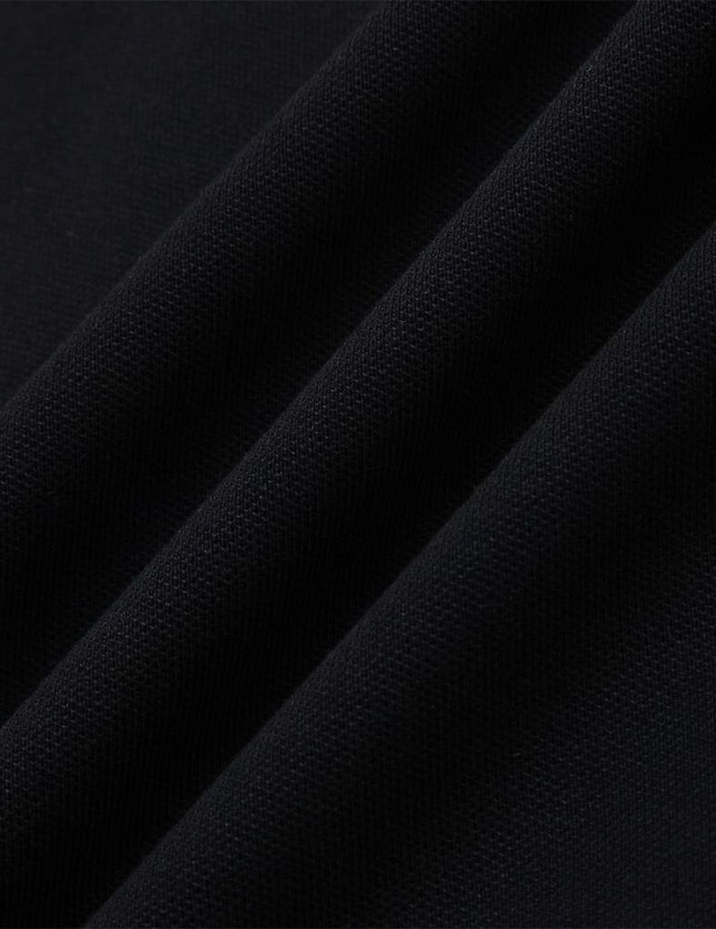 Áo polo nam ngắn tay cổ dệt phối line thêu ngực