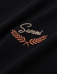 Áo polo nam ngắn tay cổ dệt phối line thêu ngực