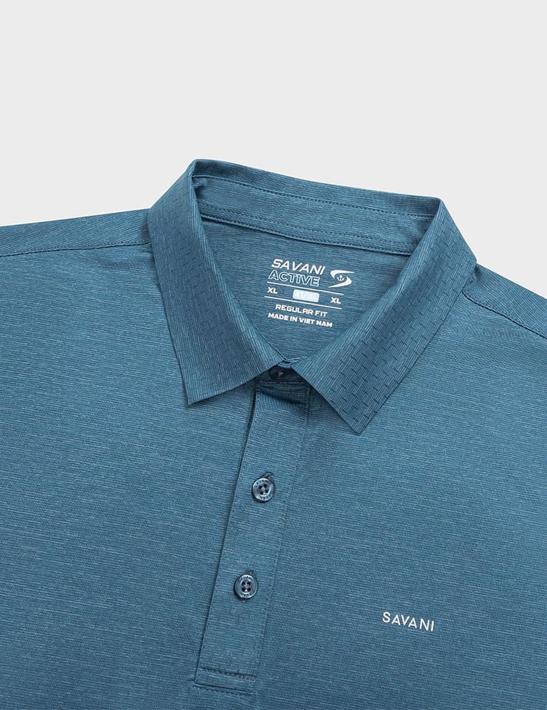 Áo polo nam ngắn tay thể thao in logo ngực