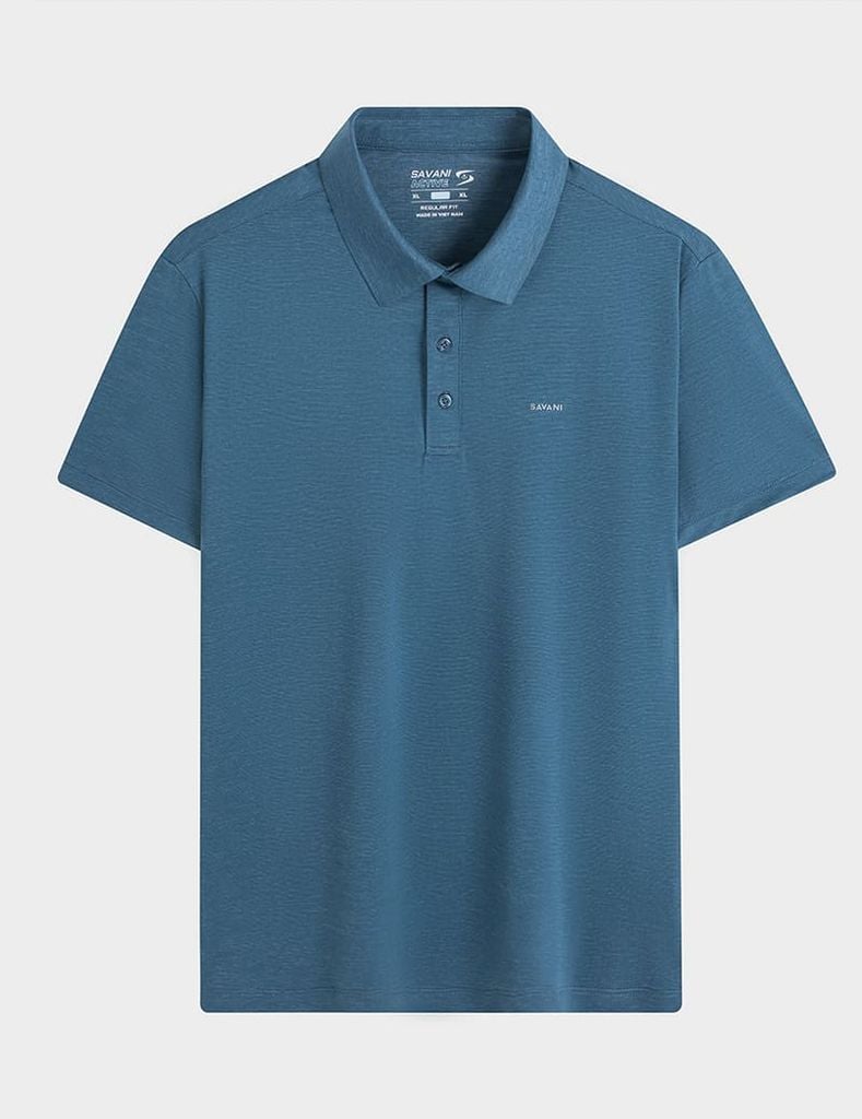 Áo polo nam ngắn tay thể thao in logo ngực