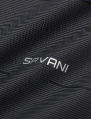 Áo polo ngắn tay sọc ngang in logo trước ngực