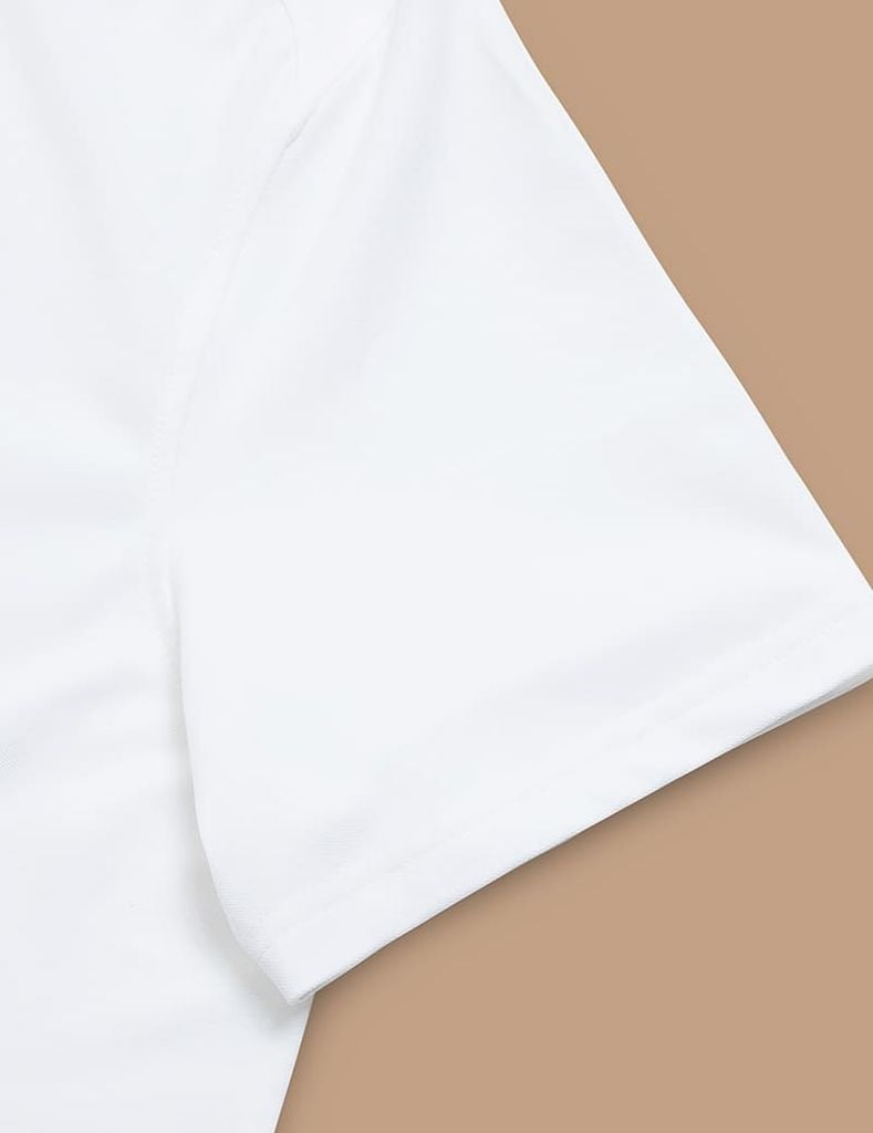 Áo polo nam ngắn tay nẹp cổ cắt trang trí