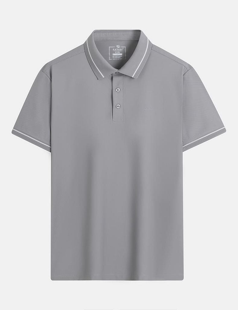 Áo polo nam ngắn tay thể thao in logo ngực