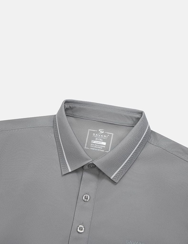 Áo polo nam ngắn tay thể thao in logo ngực