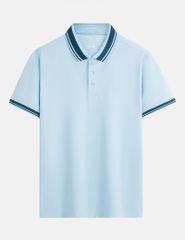 Áo phông có cổ nam mắt chim xẻ tà dáng ôm